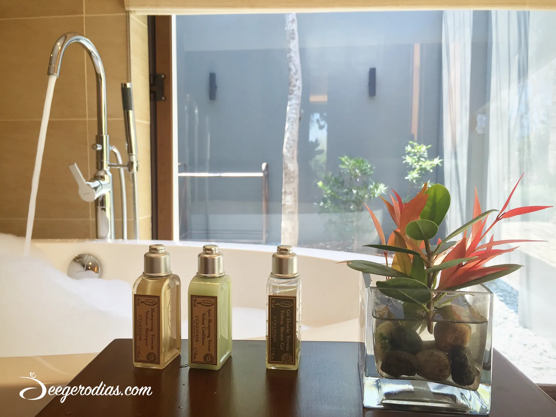 A relaxing bath before teaching private dance lessons to competitors.